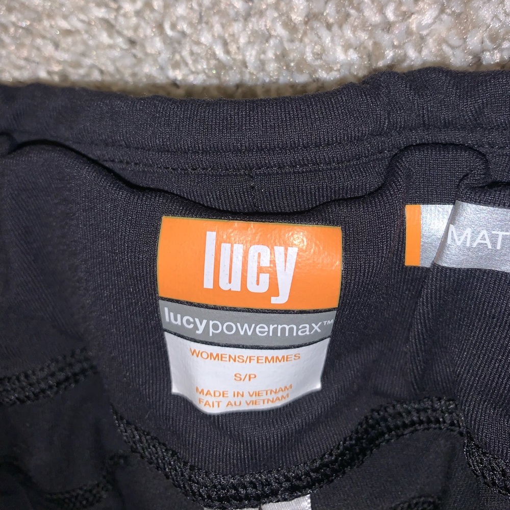 Lucy Powermax Black Capri Legging pants size S - Picture 6 of 12